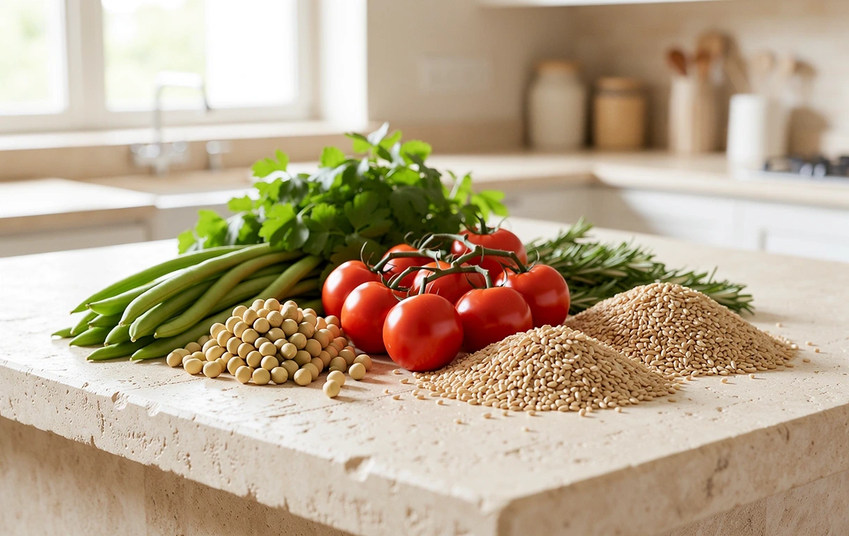 Čerstvé suroviny pro vyváženou stravu